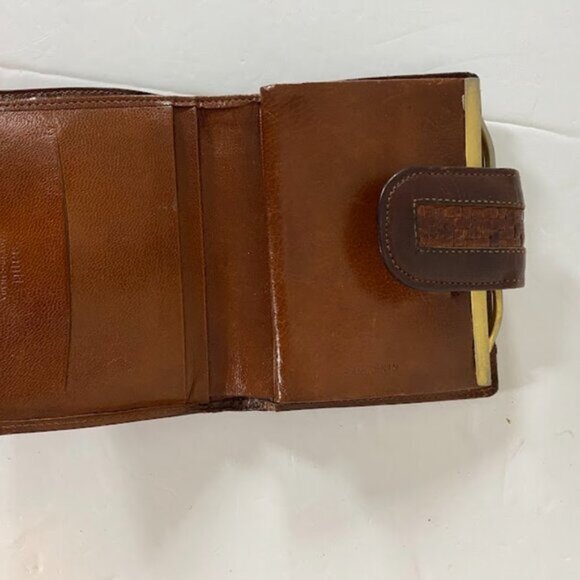 Vintage Women's Brown Leather Wallet Small - Picture 3 of 9
